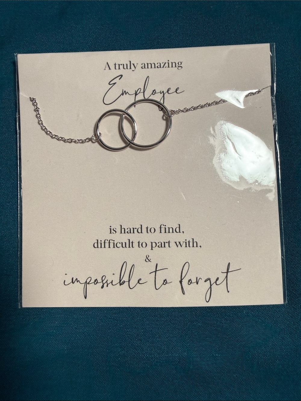 Interlocking Circle Necklace - Silver Employee Appreciation